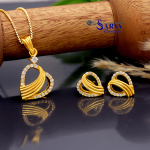 Ensemble de bijoux en argent sterling 925 avec moissanite de luxe, collier et boucles d'oreilles pour femmes, cadeau de mariage pour femmes - Product Image 5