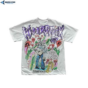 Camisetas para Hombre al por Mayor, 100% Algodón/Poliéster, Ecológicas, de Secado Rápido, Manga Corta, Corte Holgado, Color Liso, Casuales, Transpirables, OEM - Product Image 2