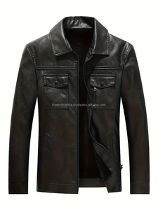 Chaquetas de cuero a la moda para hombre al mejor precio, nueva llegada, ropa para hombre, chaquetas de cuero a la mejor venta, ropa informal para invierno - Product Image 5