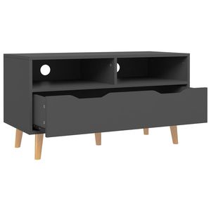 Supporto TV grigio legno ingegnerizzato 35.4 "x 15.7" x 19.1 "dimensioni per un perfetto posizionamento TV - Product Image 4