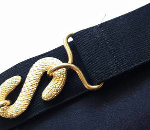 Tablier Maçonnique - Rite Français Brodé à la Main en Cuir Véritable à Coudre Personnalisé 3D Écologique Forme Triangulaire Simple Maçonnique M B - Product Image 4