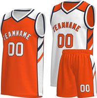 Conjunto de Camiseta y Pantalones Cortos de Baloncesto Personalizados, Ropa Deportiva con Impresión Personalizada para Clubes, Escuelas, Academias Deportivas, Secado Rápido para Verano, 100%