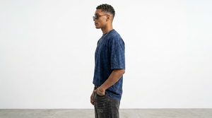 Camiseta de algodón 230GSM para hombre, estilo oversized, lavado ácido, color liso, streetwear de Tiruppur, camiseta para pedidos al por mayor - Product Image 5