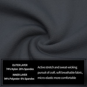 Mens Competitor Moisture Wicking Long Sleeve Crewneck T-Shirt - <b>White</b> Cotton Polyester Full Sleeve <b>Tee</b> T Shirts - Product Image 5