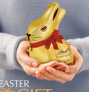 ช็อกโกแลตนม Lindtt Gold Bunny ขนาด 200 กรัม คุณภาพพรีเมียม ช็อกโกแลตรูปกระต่ายอีสเตอร์ กล่องของขวัญ แพ็คใหญ่ นำเข้าจากสวิสพรีเมียม - Product Image 1
