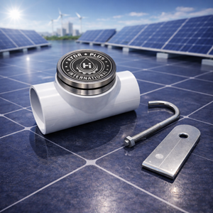 Aspersor de Panel Solar de Acero Inoxidable Hydroplus con Soporte de Placa con Perno en J y Accesorios de Tubería de PVC para Refrigeración con Energía Renovable - Product Image 1