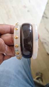Bracelets en résine et bois massifs faits à la main, bijoux fantaisie bohèmes empilables, accessoires de mode en gros - Product Image 2