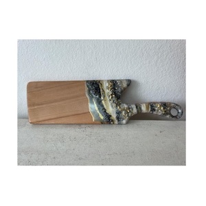 Bandeja rectangular de madera y resina para cortar alimentos, bandeja versátil para preparación de alimentos para cocinas, restaurantes y cafeterías - Product Image 2