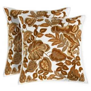 Boho Embroidered Pillow <b>Cover</b> | Indian Ethnic Design Cushion Case | Decorative <b>Throw</b> Pillow <b>Cover</b> for Couch, <b>Sofa</b>, Bed | Designe - Product Image 2