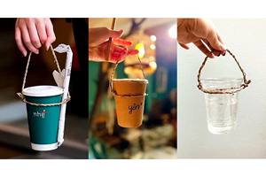 High Quality Strap Handle Bamboo <b>Cup</b> Holder Eco Bamboo Lightweight Durable <b>Cup</b> Takeaway Holder Handmade Vietnam 99GD - Product Image 6