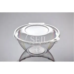 SL-TR32 Round Tamper Evident Food Bowl Deli Hinged / Secure Safety Lock Container / Seal Food Packaging Container