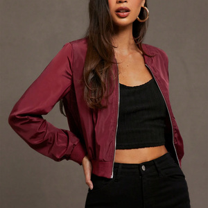 Vente en gros : Blouson Bomber Femme Personnalisé avec Broderie et Impression, Imperméable, Respirant, Vêtement d'extérieur Zippé pour Marques - Product Image 2