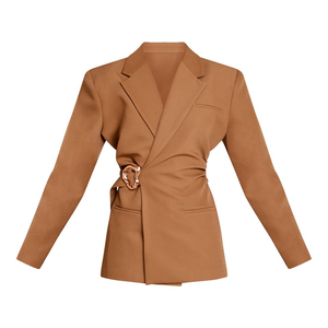 Women's Autumn Winter Slim Fit Lapel Blazer Long Sleeve Office Lady Casual Fashion Jacket Wholesale OEM ODM Custom 2026Trending - Product Image 2