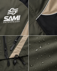 Custom Waffle Embroidered Gradient Color 220g Waterproof Lightweight Durable <b>Thermal</b> Winter Windbreaker Sporty <b>Tracksuit</b> Set Men - Product Image 6