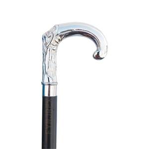 Canne de marche en bois avec poignée en laiton de qualité supérieure pour un soutien élégant aux personnes âgées et un style gentleman raffiné - Product Image 1