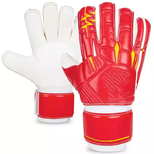 ถุงมือผู้รักษาประตูสำหรับมืออาชีพและเด็ก พร้อมยางลาเท็กซ์หนาและแผ่นป้องกันนิ้วมือหนังเรียบ สำหรับการฝึกซ้อมฟุตบอล - Product Image 2