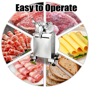 Trancheuse à viande électrique commerciale Welldone la plus <span class=keywords><strong>populaire</strong></span> de 13 pouces pour la découpe de bacon, idéale pour les restaurants, boucheries et restaurants de fondue - Product Image 3