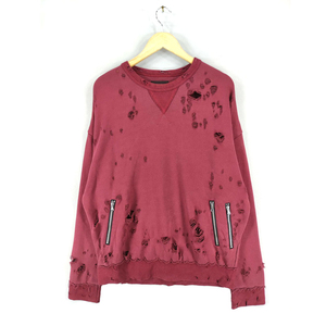 Men's Ripped Knitted <b>Pullover</b> <b>Sweater</b> Solid Color Long Sleeve Crew Neck Winter Polyester/Cotton Slight Stretch - Product Image 1