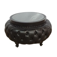 Ensemble de canapés de salon modernes rembourrés et tuftés canapé un siège canapé trois places table basse avec rangement pour mobilier d'hôtel