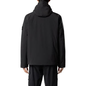 Veste matelassée unisexe en toile de haute qualité, 340 grammes, coupe-vent, col montant, logo personnalisé, teinte unie, automne-hiver, fermeture éclair intégrale - Product Image 2