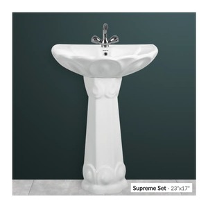 Lavabo sur pied en céramique élégant avec télécommande pour économie d'eau désodorisation automatique à double chasse pour une utilisation intelligente de la salle de bain - Product Image 2