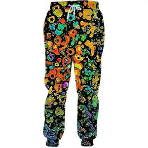 Mejor precio pantalones de chándal con logotipo personalizado transpirable 100% poliéster sublimación Jogger lavado oscuro Casual niños al por mayor elástico medio - Product Image 3