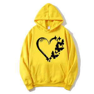 Sweat-shirts à capuche pour hommes en molleton épais avec cordon de serrage, en coton, coupe oversize, personnalisables avec logo - Product Image 2