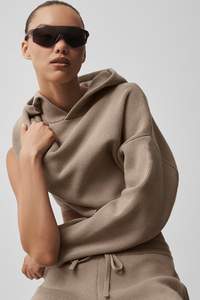 Sudadera con Capucha Oversize de Forro Polar para Mujer al por Mayor, con Logo Personalizado, Casual, de Manga Larga - Product Image 2