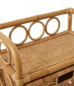 High Quality Indonesian Handmade Furniture Rack Rattan Natural with 3 Drawers Minimalist Stylish Design - Product Image 6