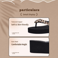 Sandales compensées légères à strass pour femme, talon haut, plateforme, en EVA, à bout ouvert, semelle épaisse, pour la plage et l'extérieur
