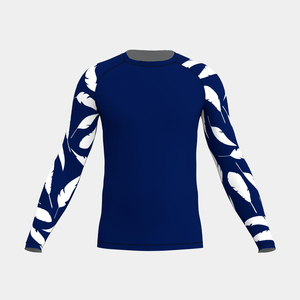 OEM Custom Unisex Adult Full Sleeve BJJ Rash Guard-Eco-Friendly 200GSM Polyester/Spandex UV Resistant Quick Dry Digital Print - Product Image 1