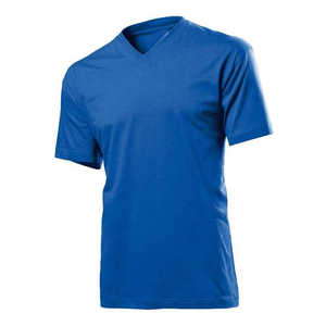 T-shirt en coton unisexe de haute qualité, coupe ajustée, col en V, manches courtes, personnalisable avec votre logo - Product Image 4