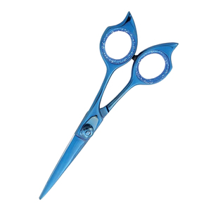 Wholesale Stainless Steel Blue Custom Logo Barber <b>Scissors</b> Hair Cutting Metallic Blue Shears Salon Hairdressing <b>Scissors</b> - Product Image 5