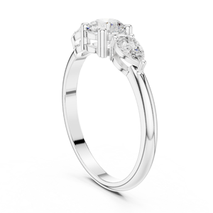 Bague de fiançailles et de mariage solitaire de luxe vintage en diamant et argent sterling 925 pour femme, cadeau de fête, bijoux fins de qualité supérieure - Product Image 3