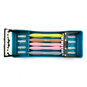 Instruments Bone Bridge BBI-618, Kit de ponts osseux, 5 poignées ErgoMax, Acier inoxydable, Réutilisable, Pour obturations dentaires composites, Manuel - Product Image 1