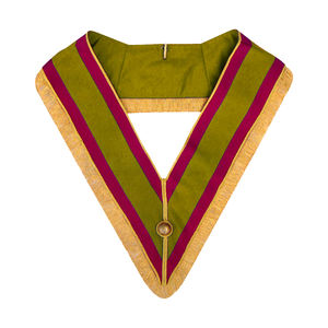 Collar Masónico Rojo con Ribete Morado, Collar Masónico de Terciopelo Azul con Soporte para Joyas - Product Image 4