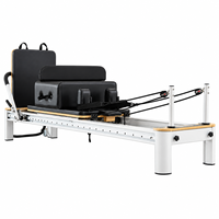 Reformer Pilates en Aluminium Qualité Commerciale pour Studio Fitness, Machine Professionnelle avec Logo Personnalisé Direct Usi