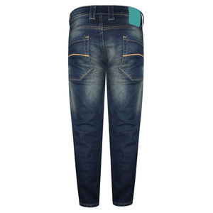 Bless Custom <b>Men</b> Fashion Lightweight Denim Jeans 100% Cotton <b>Stretch</b> Breathable Eco-Friendly Mid Waist Loose Straight Long - Product Image 2