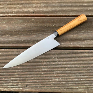 Burraq Custom Handmade Personalized Carbon Steel Chef <b>Knife</b> 8 Inch Blade 3.0mm Thickness Beautiful Wood Handle Keep Dry Care - Product Image 6