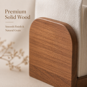 Moderno y Elegante Porta Servilletas de Madera Maciza, Caja de Almacenamiento de Papel para Cocina, Ecológico, Duradero, Hecho a Mano, Organizador Multiusos para el Hogar - Product Image 2