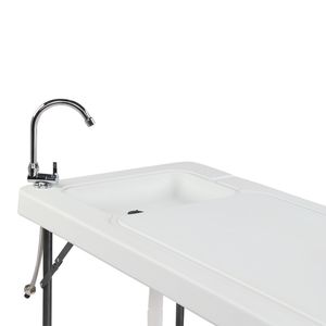 Tavolo Pieghevole Portatile per Filettatura Pesce e Cucina da Campeggio con Lavello e Rubinetto - Product Image 6