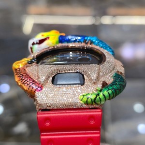 Reloj Digital con Diseño de Dragón, Esfera de Moissanita, Correa de Goma, Pantalla Analógica, Reloj de Joyería de Moda Unisex - Product Image 4