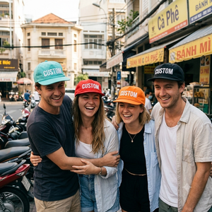 Casquette Snapback Unisexe d'Extérieur en Tissu Nylon à 5 Panneaux avec Visière Plate et Logo de Football Brodé Personnalisé – Vente en Gros - Product Image 6