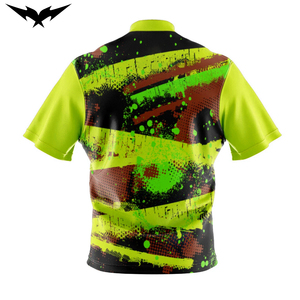 <b>Bowling</b> Quarter Zip Jersey for Men Printed Sportswear With Short Sleeve Custom Logo Short <b>Bowling</b> 1/4 Zip Jerseys 100% Polyester - Product Image 6