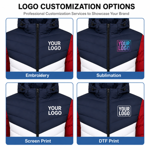 Custom Men's Eco-Friendly Fleece Black <b>Red</b> Color Blocking Varsity Jacket Windproof Zipper Stand Collar Sporty Winter Club Logo - Product Image 5