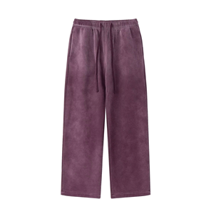Pantalones Deportivos Anchos Rectos Esenciales para Invierno, Suaves, Forrados con Felpa de 350 g/m², con Logotipo Personalizado - Product Image 3