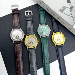 <span class=keywords><strong>Montre</strong></span> à quartz pour <span class=keywords><strong>homme</strong></span> NIAICE, luxe léger, cadran ajouré tendance incrusté de diamants, <span class=keywords><strong>bracelet</strong></span> en cuir motif crocodile, <span class=keywords><strong>montre</strong></span>-<span class=keywords><strong>bracelet</strong></span> de style professionnel - Product Image 5