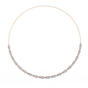 Collar Radiant Floating Diamond Riviera para mujer con brillo brillante para bodas, fiestas nocturnas y ocasiones especiales - Product Image 2