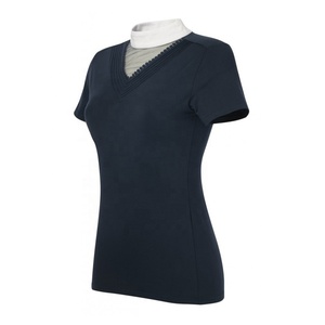 OEM Black Competition Latest Wholesale Sport Shirt Horse Riding Tops Long Sleeves <b>Equestrian</b> Riding Shirt - Product Image 4
