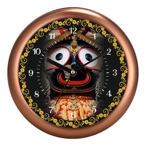 Reloj de pared personalizado Liviya Jagannath Ji, arte decorativo espiritual para sala de estar, San Valentín, Día del Padre, graduación - Product Image 1